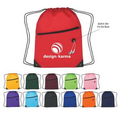 Hit Sports Pack With Front Zipper - Drawstring Bag Backpack